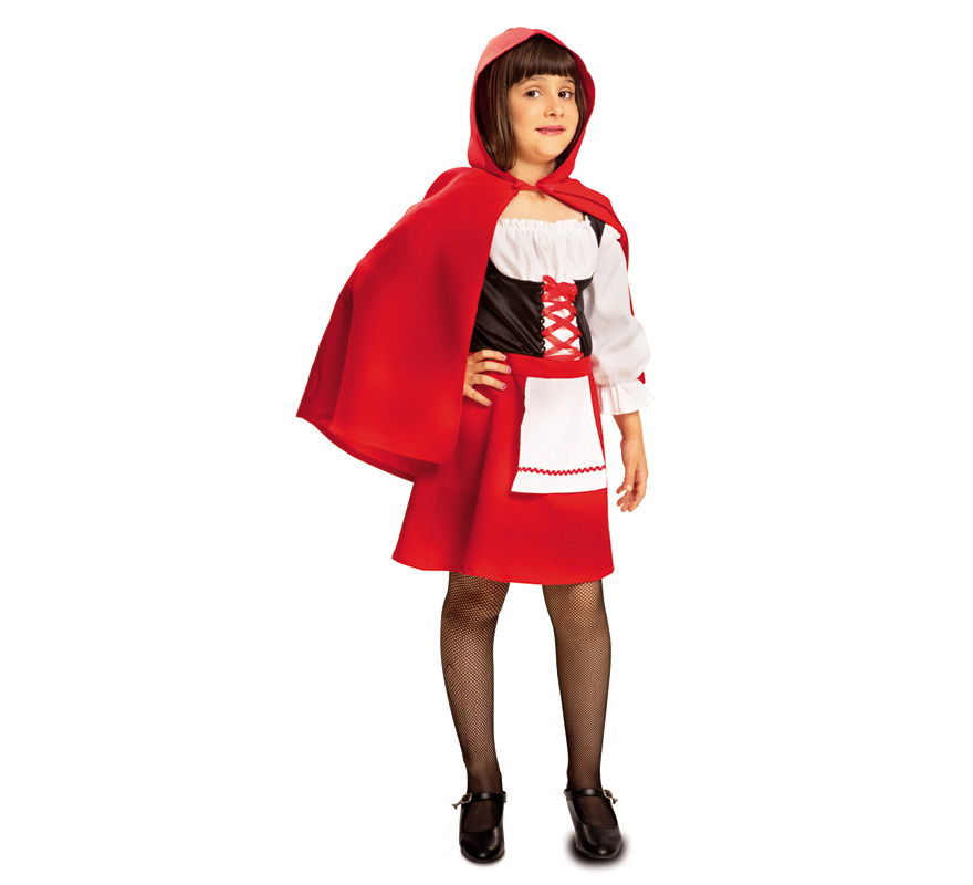 Fato de Chapeuzinho Vermelho para menina