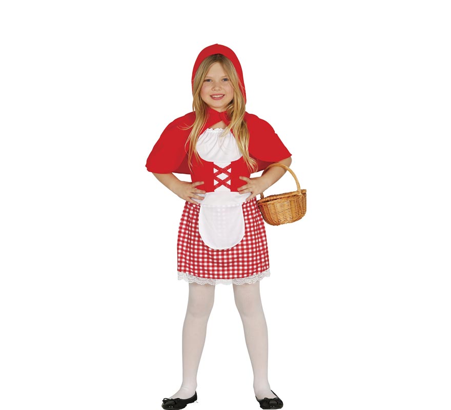 Fato de Chapeuzinho Vermelho para menina