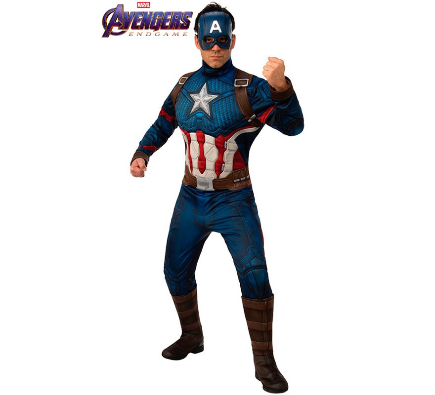 Fato de Capitão América Endgame para homem