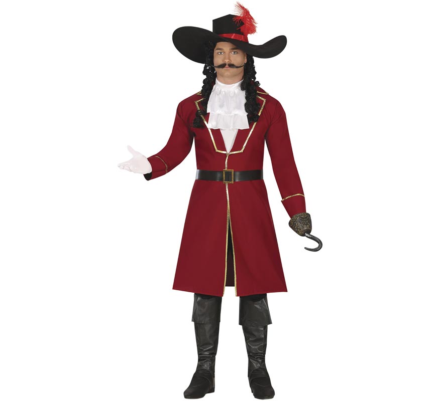 Fato masculina de capitão pirata corsário Fato masculina de capitão pirata corsário