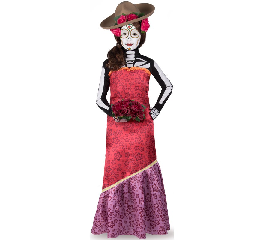 Fato de Catrina Cassandra para mulher