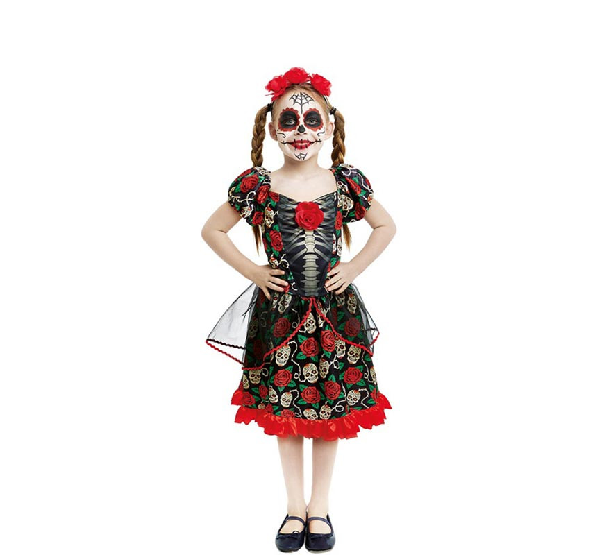 Catrina Day of the Dead costume for girl