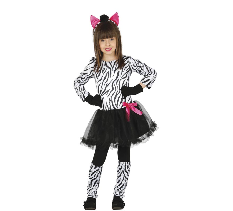 Fato de Zebra Glamour para menina