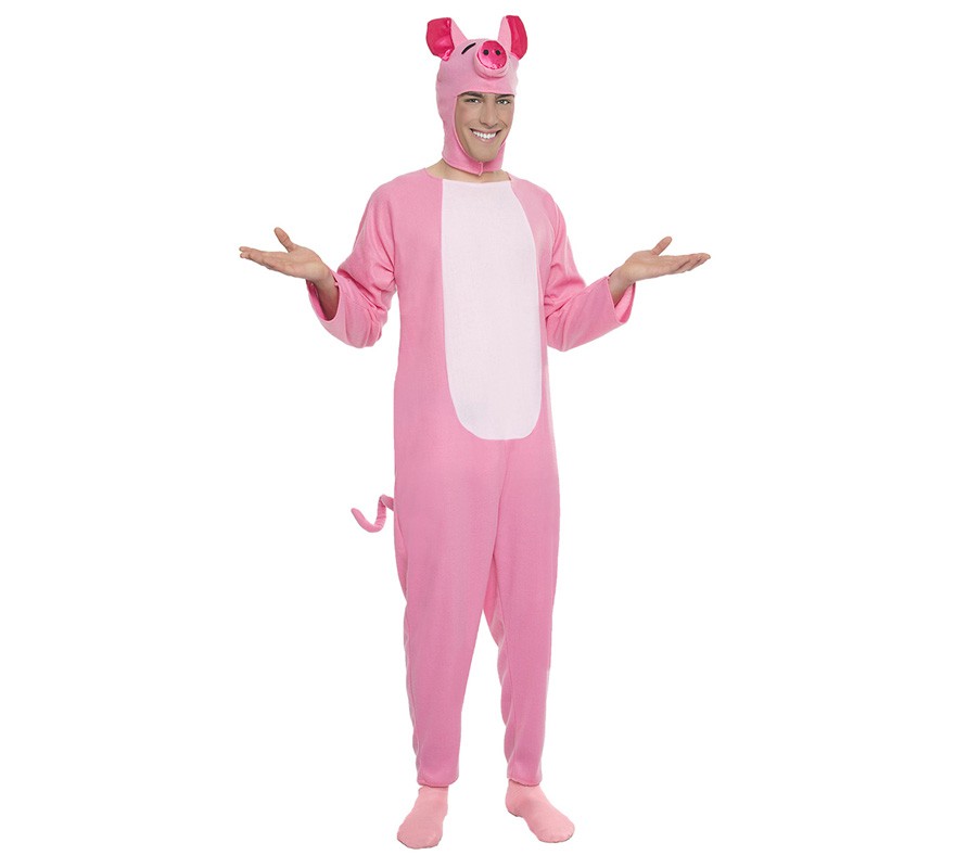 Fato de porquinho rosa para homem