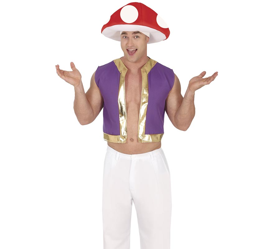 Mushroom or Video Game Mushroom Costume for Men