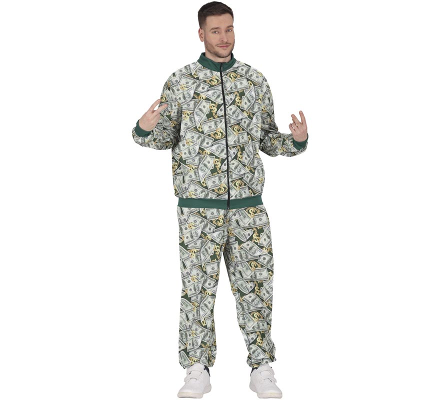 80s Mr Money Tracksuit Costume for Men