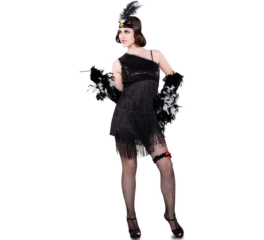 Black Charleston costume for women