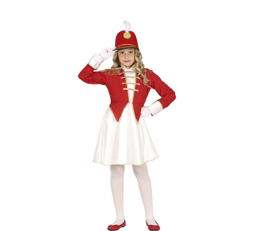 Fato de Majorette menina com vestido para menina