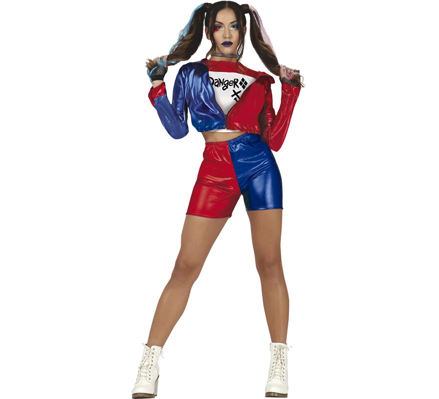 Fato de menina perigosa glamorosa para mulher