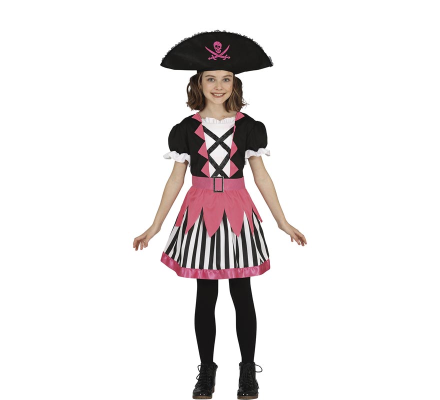 Pink Pirate Girl Costume for Girls