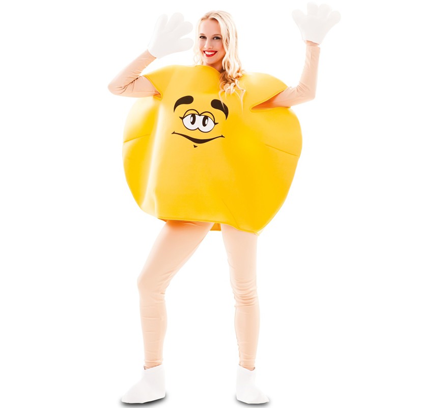 Yellow Chocolatina costume for adults