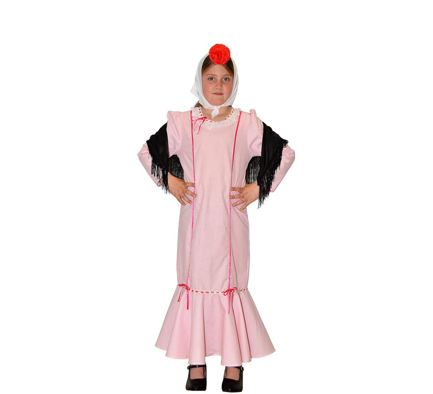 Pink Chulapa costume for girls