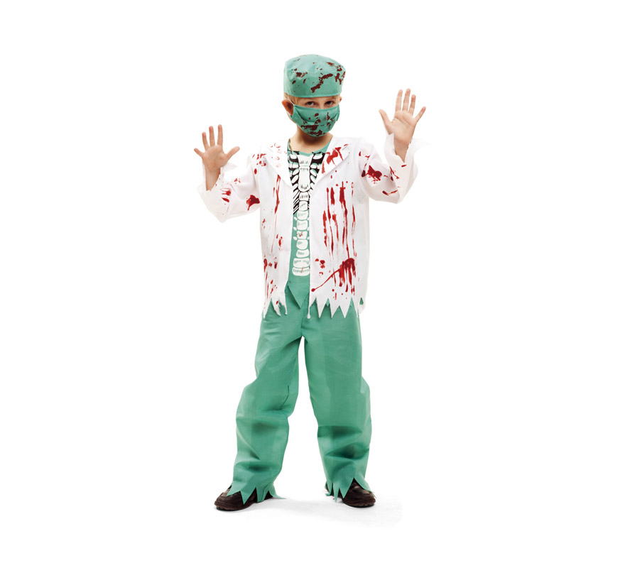 Skeleton Surgeon Costume for Boys