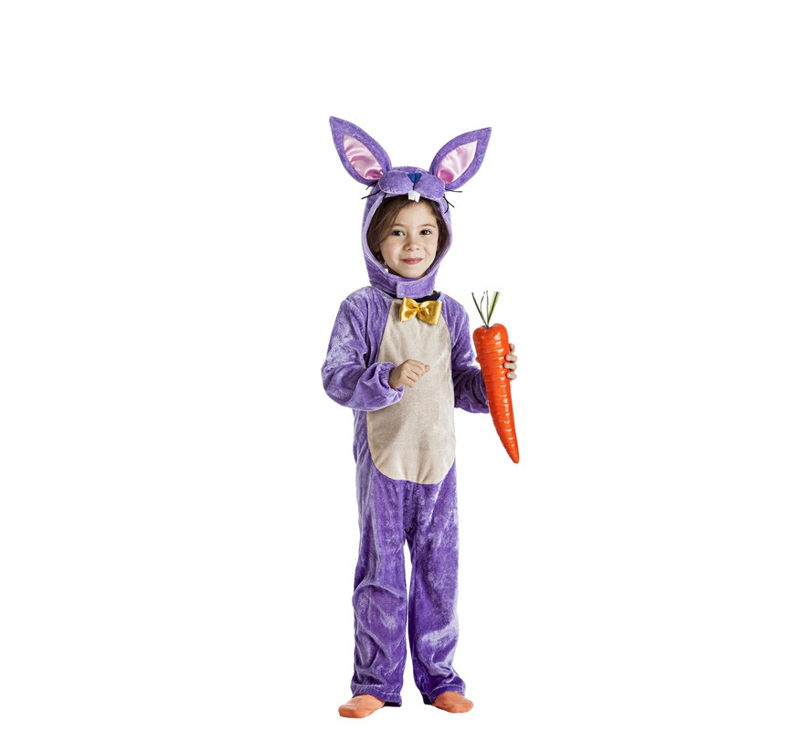 Fato de coelhinho lilás para menina