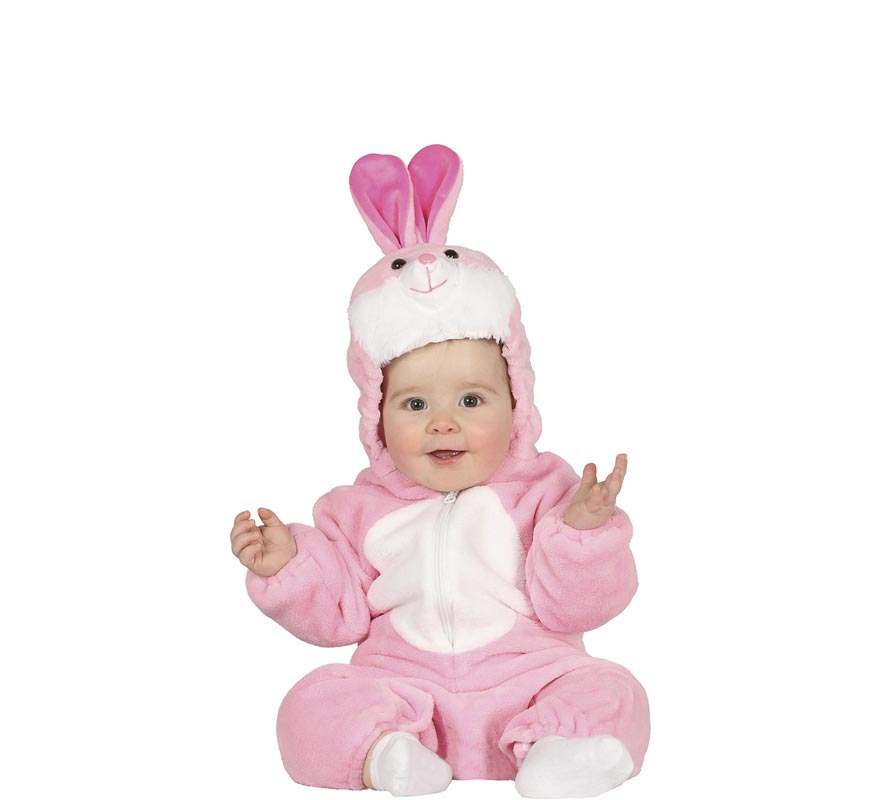 Fato de coelhinho rosa para bebé