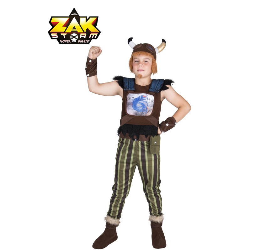 Zak Storm Crogar Costume with Helmet and Wig for Kids