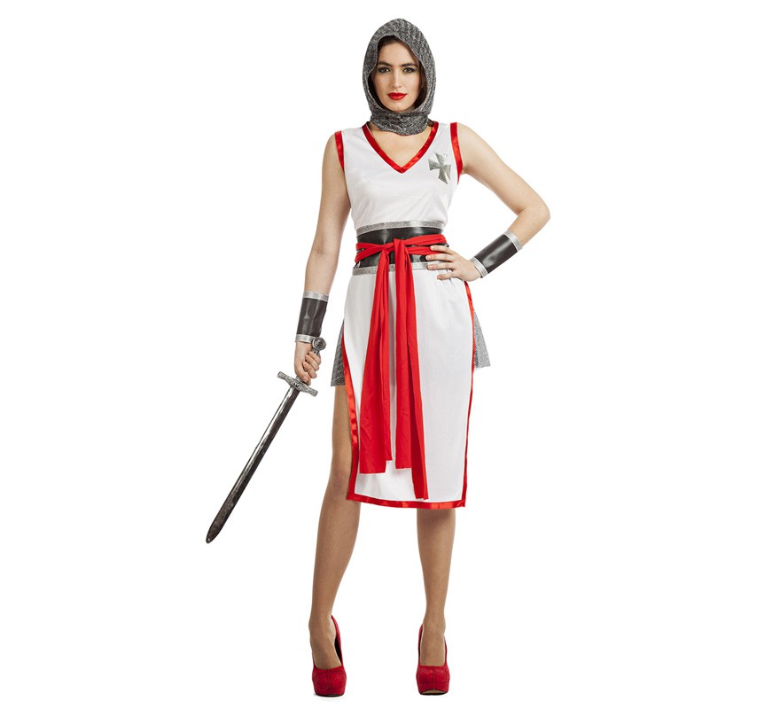 White Crusader costume for women White Crusader costume for women
