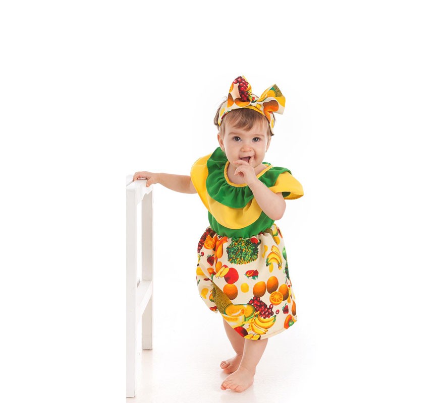 Fato de cubano com frutas para bebê