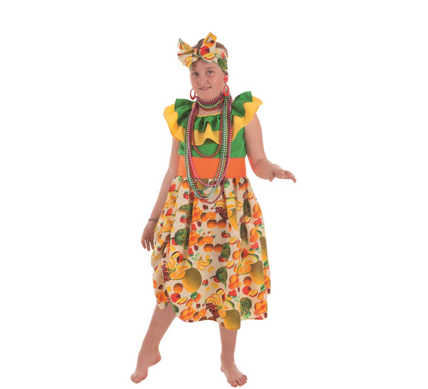 Fato de Cubano com Frutas para menina Fato de Cubano com Frutas para menina