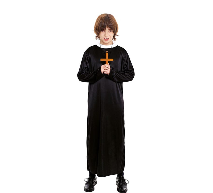 Black Priest costume for boys
