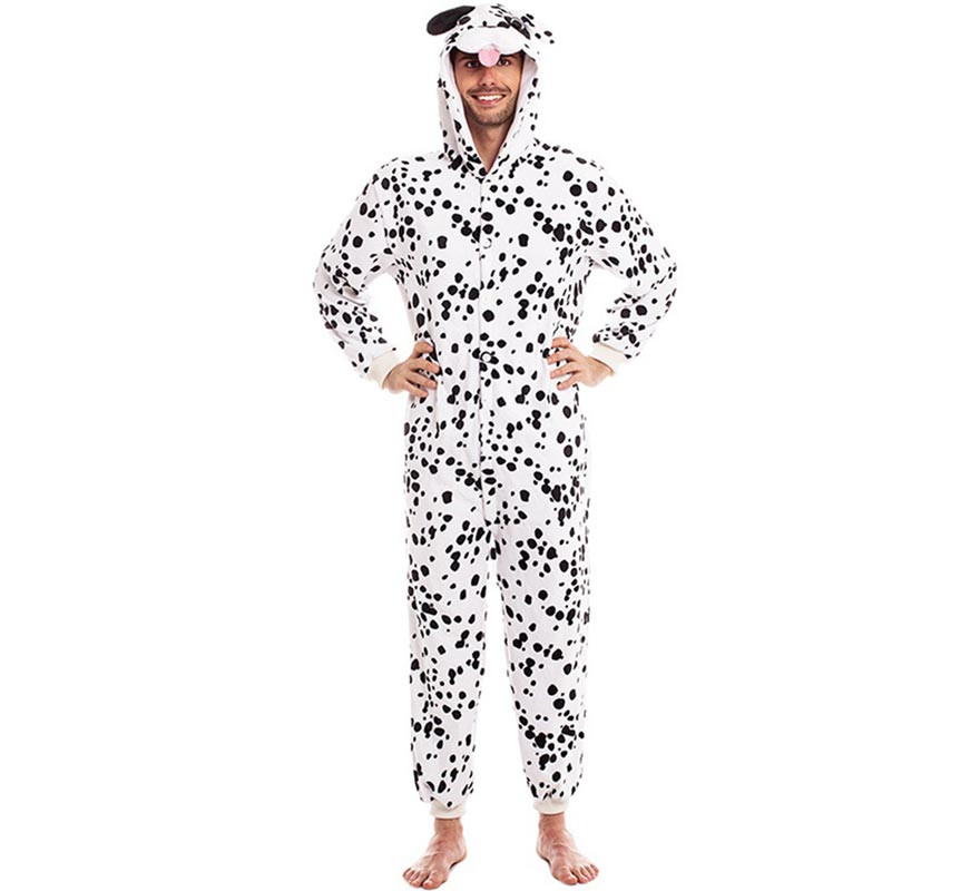 Fato de dálmata para homem com pequenas manchas