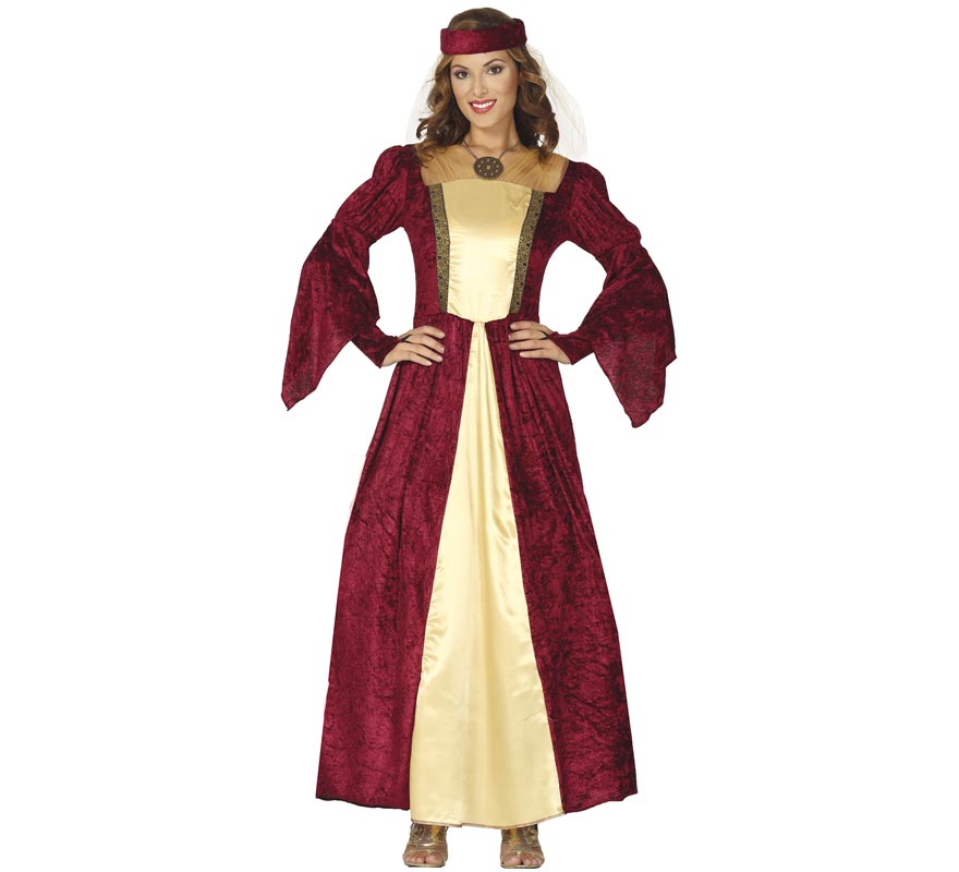 Garnet Medieval Lady Costume for women