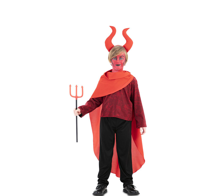 Red Horned Demon Costume for Child
