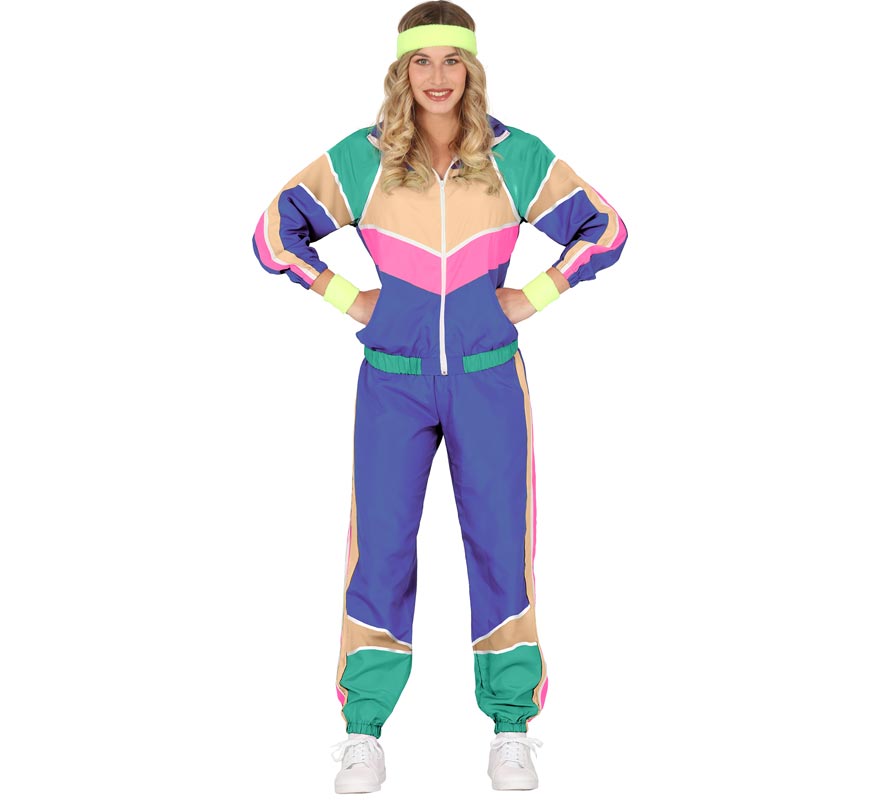 Fato de atleta dos anos 80 para mulheres Fato de atleta dos anos 80 para mulheres