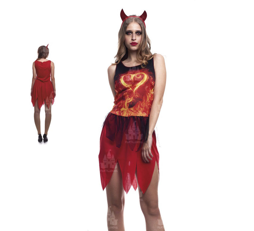 Fato de diabo ardente para mulher Fato de diabo ardente para mulher
