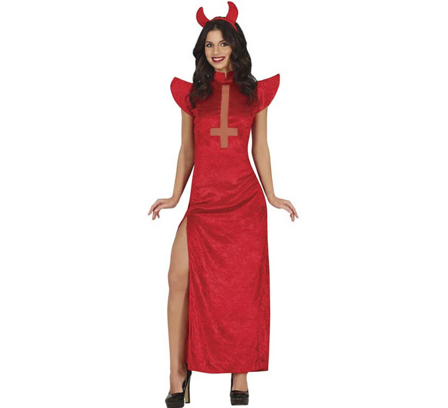 Fato de diabo com chifres para mulher Fato de diabo com chifres para mulher