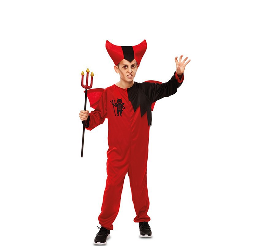 Fato de diabo com asas para criança