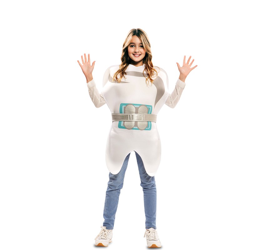 Fato de dente com aparelho para crianças