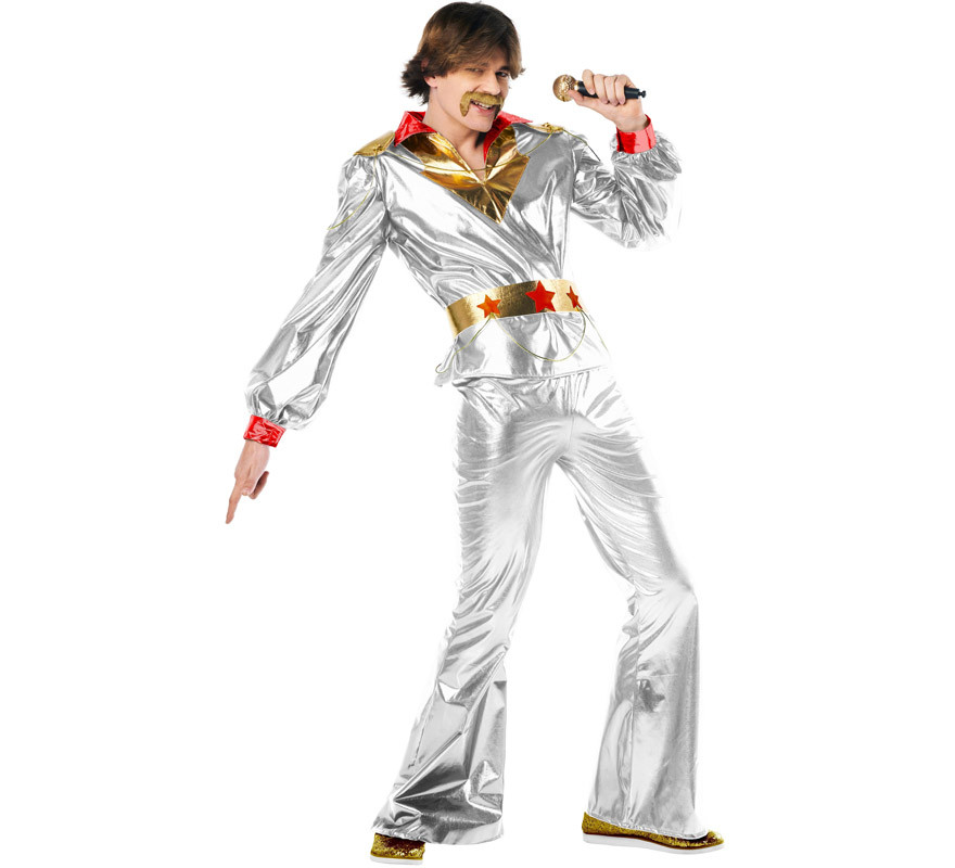 70's Silver Disco Costume for Men