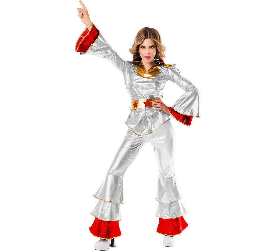 70's Silver Disco Costume for Women