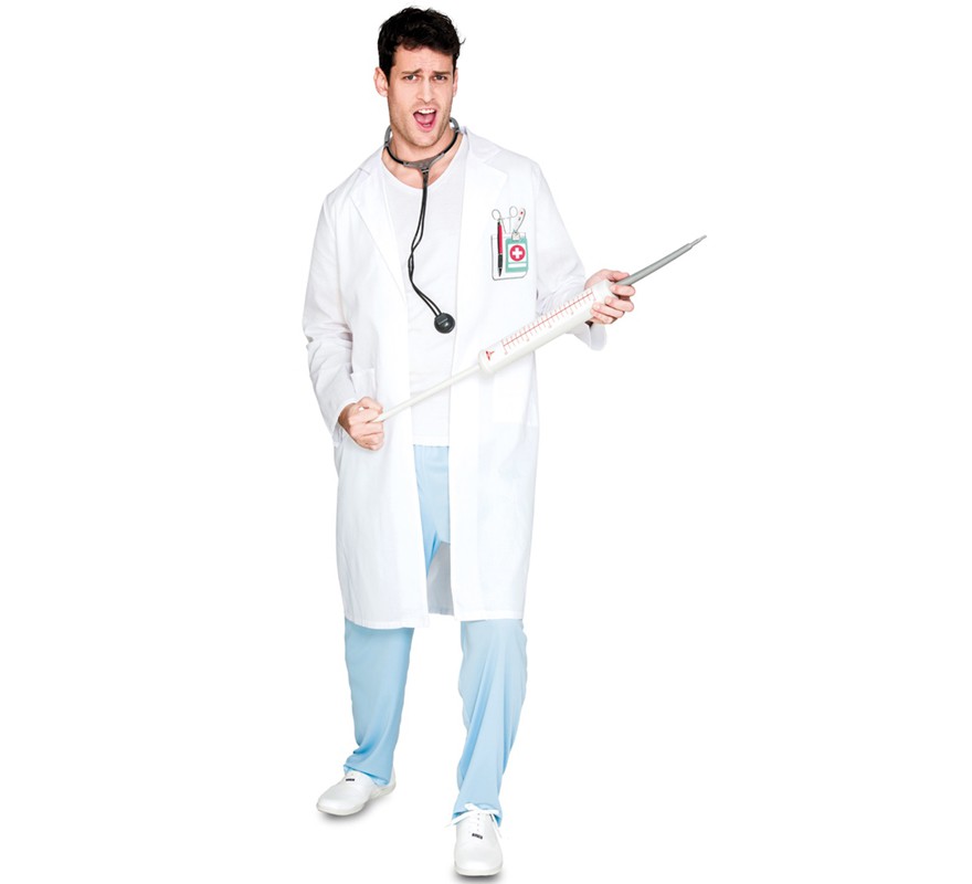 Fato de médico para homem