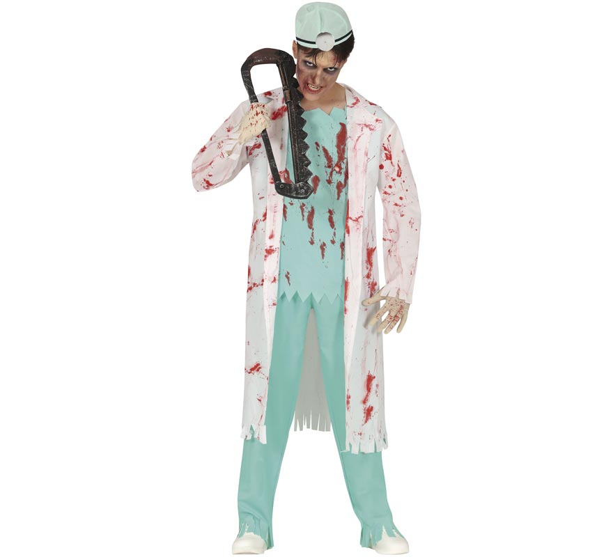 Fato de médico zumbi para homens