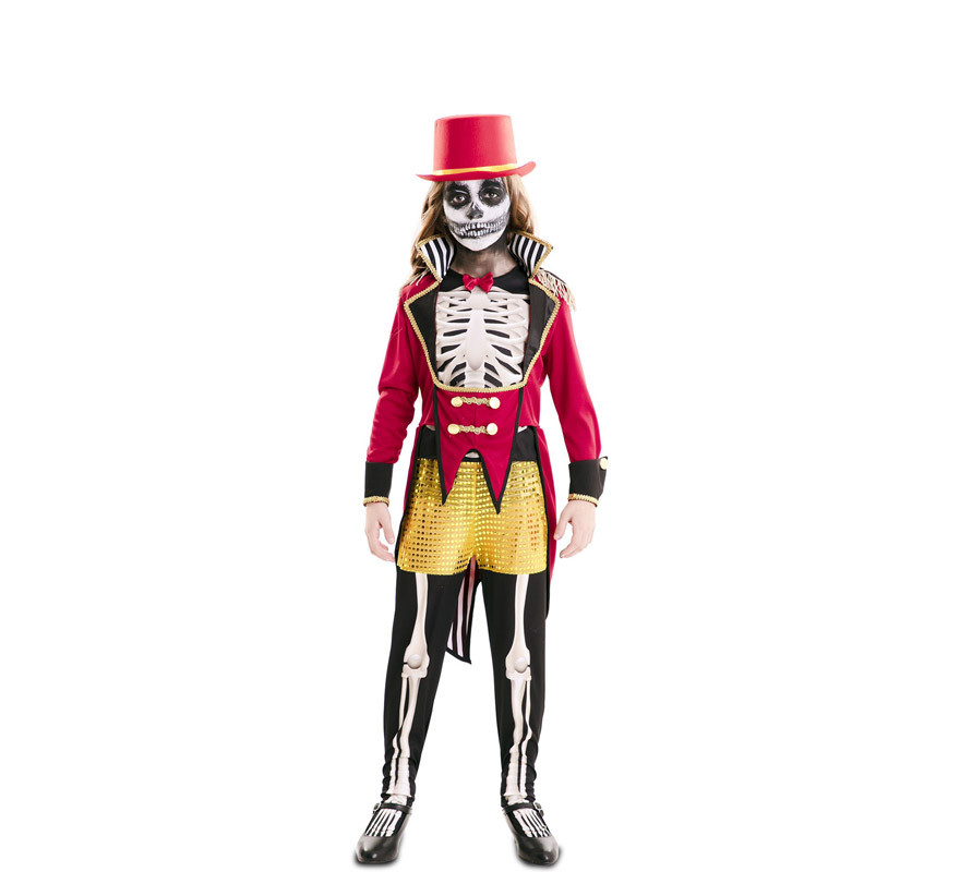 Fato de domador de esqueleto para menina