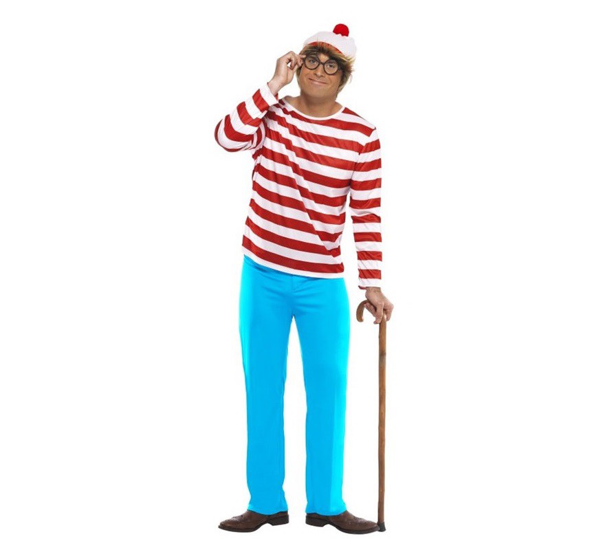 Where's Wally Costume: Wally for Men