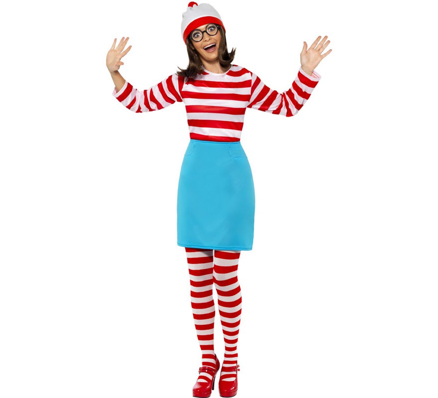 Onde está Wally: traje de Wenda para mulheres