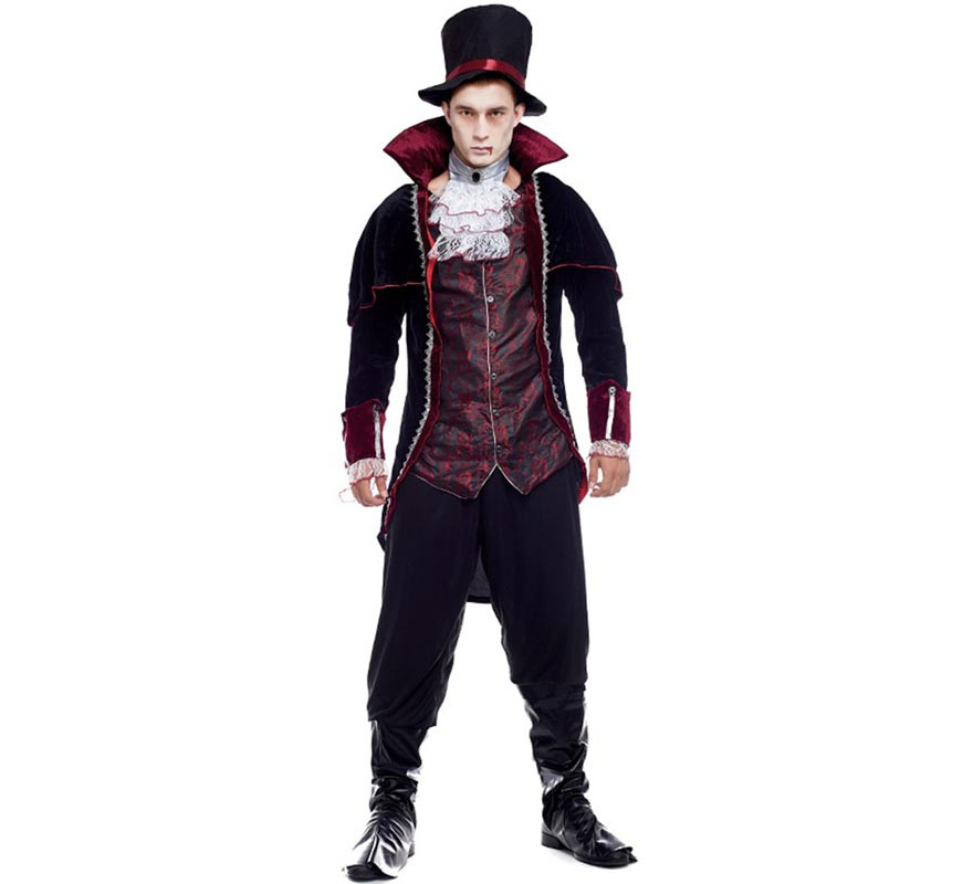 Traje vitoriano de Drácula masculino Traje vitoriano de Drácula masculino