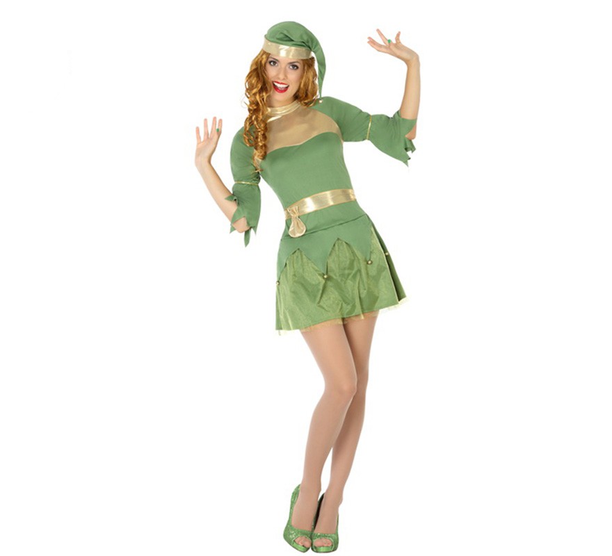 Fato de duende da floresta para mulheres