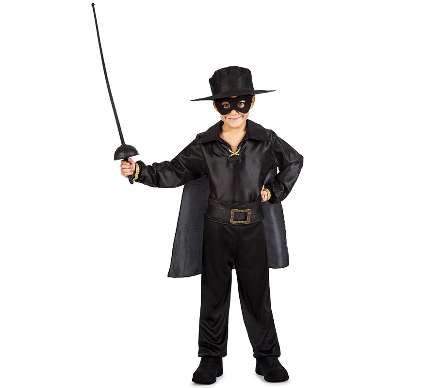 Fato de bandido mascarado para menino