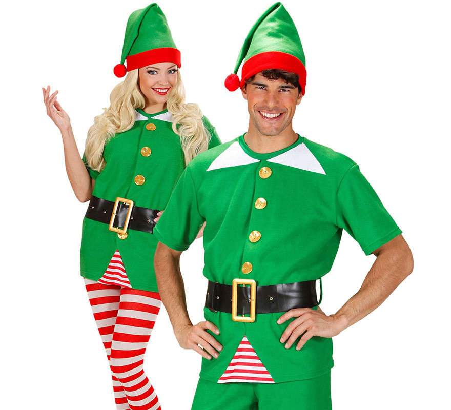Fato de Duende e Duende do Pai Natal para adultos