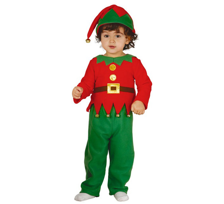 Elf bebê ou traje de bebê elfo