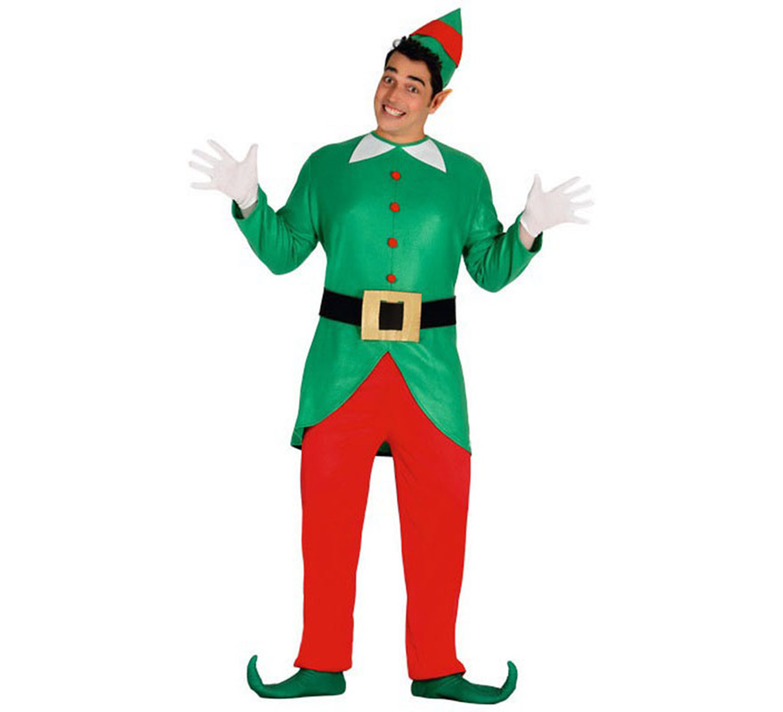 Green and red Elf costume for men Green and red Elf costume for men