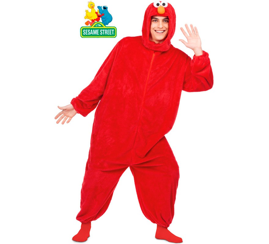 Red Elmo costume for adults