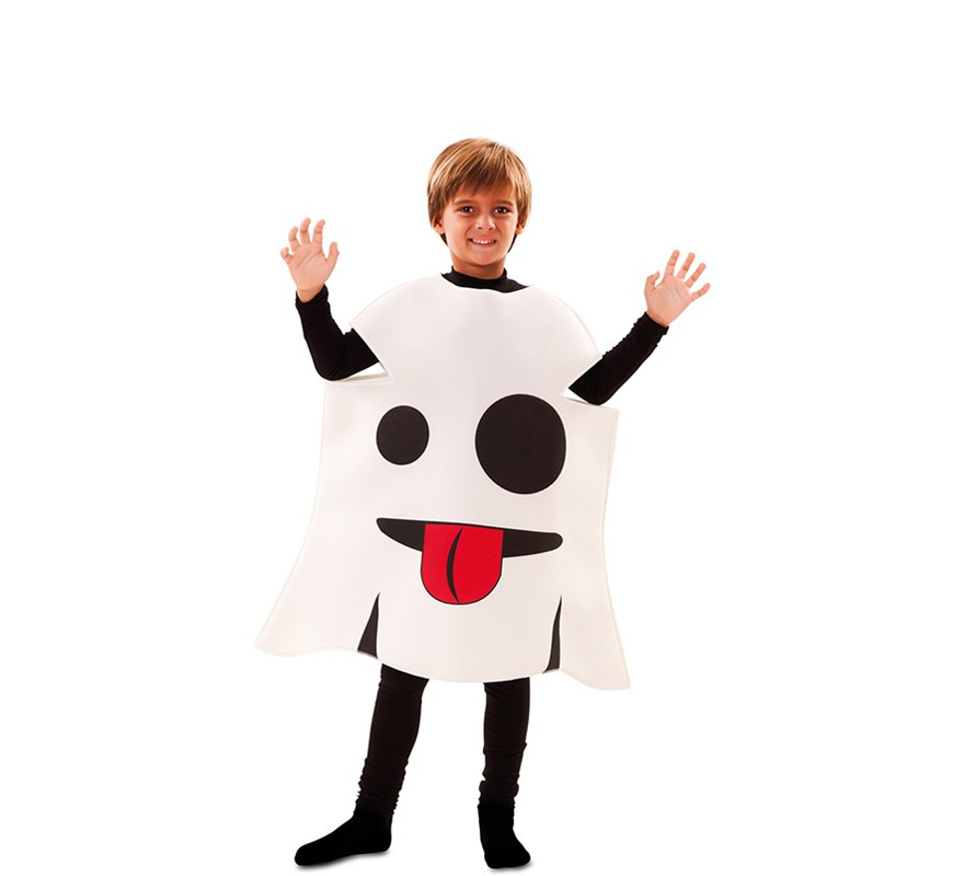 Ghost Emoticon Costume for Kids