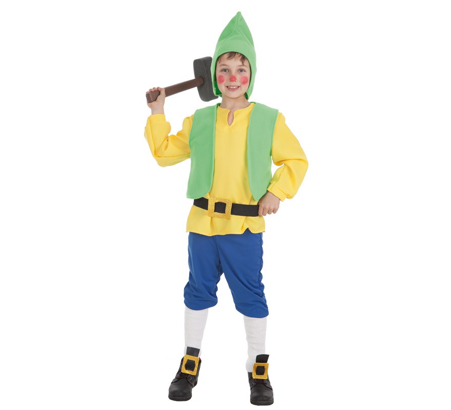 Yellow Fairy Tale Dwarf Costume for Child