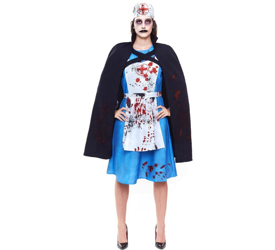 Fato de enfermeira zumbi para mulher