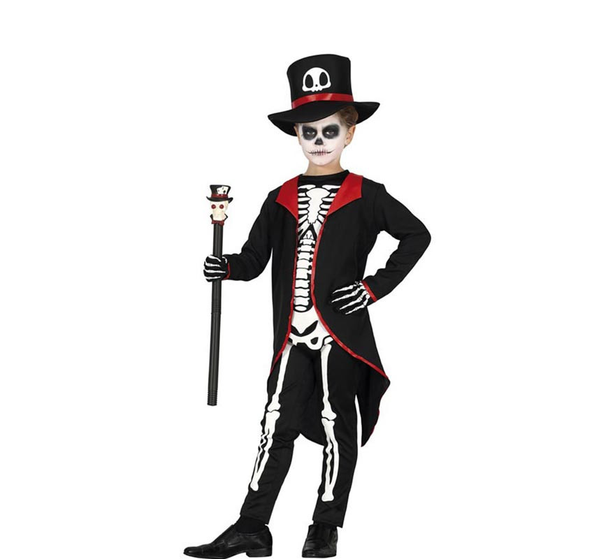 Elegant Skeleton Costume with jacket for boy